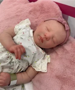 Reborn Baby Doll White Vinyl Alexa Asleep