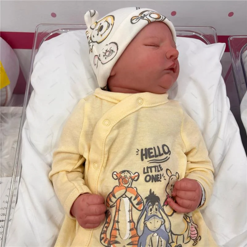 Reborn Baby Doll White Vinyl Owen Asleep