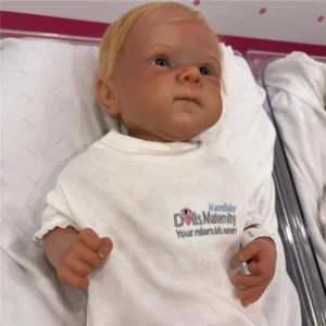 Reborn Baby Doll White Vinyl Rooted